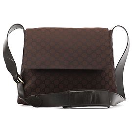 Gucci 272351 Brown GG Canvas Crossbody Bag