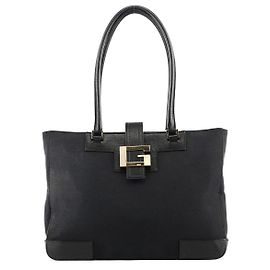Gucci 002 1109 Borsa Tote Quadrata G in Tela Navy