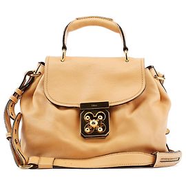 Chloé Borsa 2-Way Elsie in pelle beige