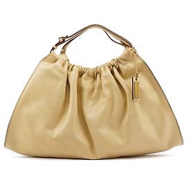 Gucci Borsa Tote arricciata in pelle 76554 Ivory