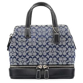 Coach Borsa Tote Signature Canvas Grey Navy