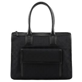 Gucci Borsa Tote 000 0584 in tela GG nera
