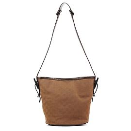 Gucci Borsa a tracolla bucket 106240 Brown GG Canvas