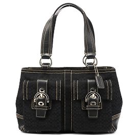 Coach Borsa Tote 3646 Black Signature Soho