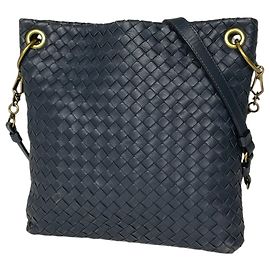 Bottega Veneta Intrecciato Schultertasche aus Leder