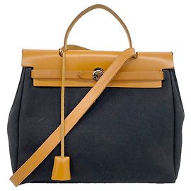 Hermès Hermes Herbag PM Toile Officier Handtasche