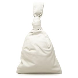 Borsa Twist Bottega Veneta in pelle bianca