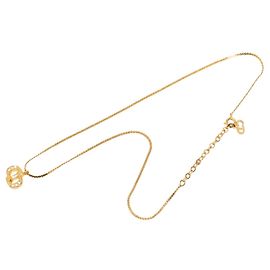 Collana Dior Gold Plated Strass CD Logo Pendant