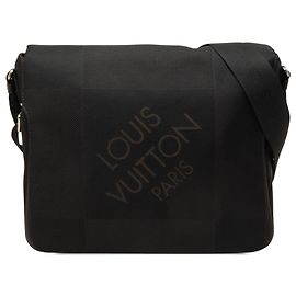 Louis Vuitton Black Damier Geant Messenger Bag