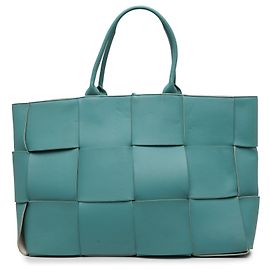 Bottega Veneta Tote Maxi Intrecciato Arco Large in Nappa Blu