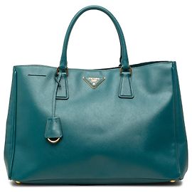 Prada Blue Large Saffiano Lux Gardeners Tote