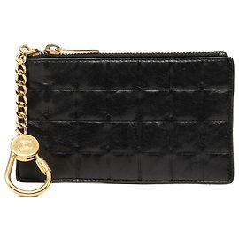 Monedero Chanel Black Chocolate Bar de piel de cordero