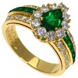 Anello fede in smeraldi e diamanti Van Cleef & Arpels