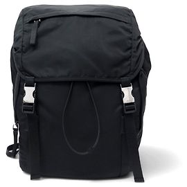 NEW PRADA MONTAGNA 2VZ062 BACKPACK IN BLACK RE-NYLON CANVAS BACKPACK BAG