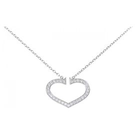 Collar Cartier C Heart 750 White Gold