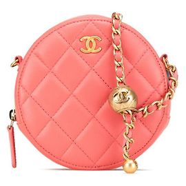 Borsa a spalla Chanel Coco Mark Matelassé in pelle di agnello