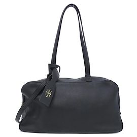 Balenciaga CARRY BOWLING BAG Borsa a tracolla in pelle di vitello