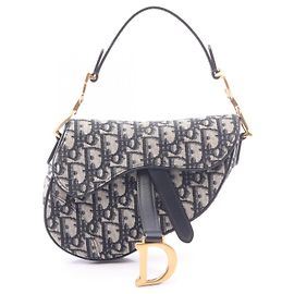 Bolso Dior Saddle de piel y lona jacquard Oblique