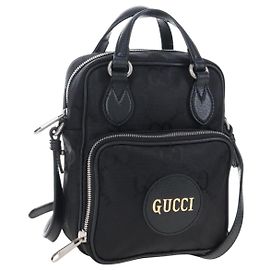 GUCCI GG Canvas Off The Grid Bag Nylon Black Silver 625850