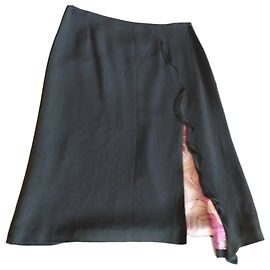 Christian Lacroix Falda Midi de Crepé Serpentin