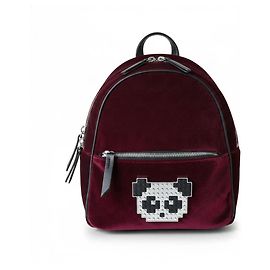 Autre Marque Les Petits Joueurs Baby Mick Metal Panda Zainetto Velluto