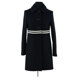 Maje navy blue wool coat