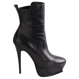 Autre Marque Botas Saint Laurent de cuero negro