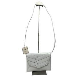 Vintage Givenchy Licensed Flap Crossbody Bag Late 1980s White