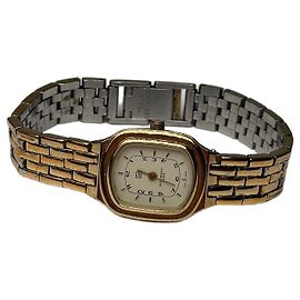 Orologio bracciale bicolore Givenchy Vintage c. fine anni '80 Oro Argento