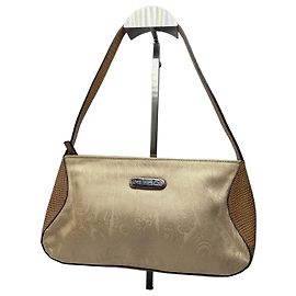 Vintage Etro Paisley Schultertasche mit Klappe Ende 1990er Cream Tan