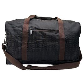 Borsa Duffle Vintage Balmain BB Monogram Canvas Fine anni 1990s Dark Brown
