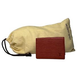 Carteira Bifold Vintage Louis Vuitton Epi 2019 Rust