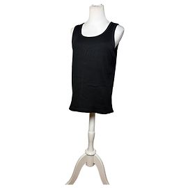 Camiseta de tirantes acanalada Vintage Issey Miyake Negra M