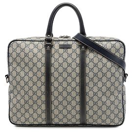 Borsa business Gucci GG Supreme beige