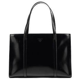 Prada Borsa Tote Carolyn Bessette Kennedy 1995 Black Spazzolato