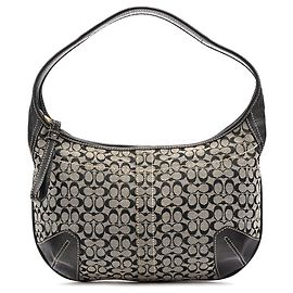 Coach 11297 Borsa Hobo Ergo in tela Signature Grey Black