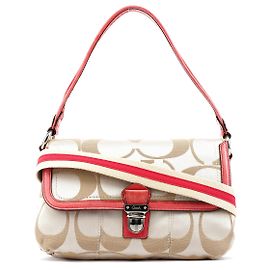 Coach 18353 Borsa 2-Way Signature Canvas Beige Pink