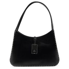 Gucci 001 4278 Borsa a tracolla hobo in pelle nera