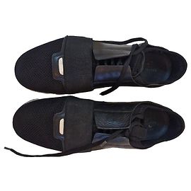 Balenciaga Speed Trainer Sneakers - Pelle e tessuto nero