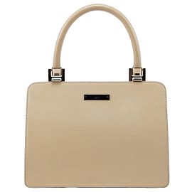 Gucci Borsa a mano clutch in pelle verniciata beige