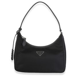 Prada Black Re-Nylon Saffiano Mini Re-Edition 2005