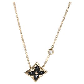 Pendente Louis Vuitton Color Blossom BB Star in oro giallo, onice e diamanti