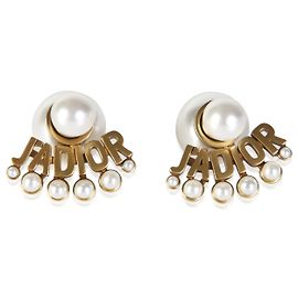 Gucci Orecchini a goccia Tribal J'Adior Christian Dior in perle sintetiche placcate oro