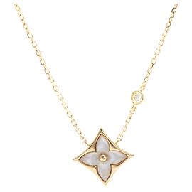 Collana Louis Vuitton Pendant Star MOP in oro rosa