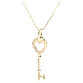 Autre Marque Collar Tiffany Heart Key en oro rosa
