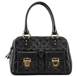 Marc Jacobs Borsa Tote Blake in pelle trapuntata nera