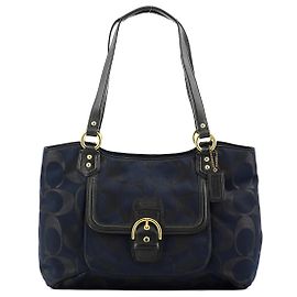 Coach Campbell Soho Tote Bag F26246 Navy Black
