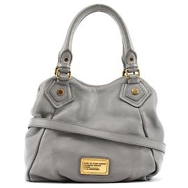 Marc by Marc Jacobs Borsa 2-Way Classic Q Fran in pelle grigia