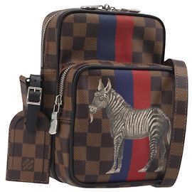 LOUIS VUITTON Damier Ebene Amazon Shoulder Bag N42703 LV