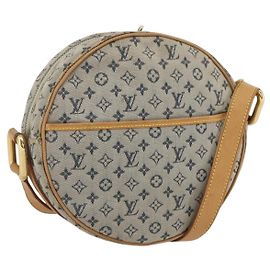 LOUIS VUITTON Monogram Mini Jeanne GM Shoulder Bag Blue M92000 LV